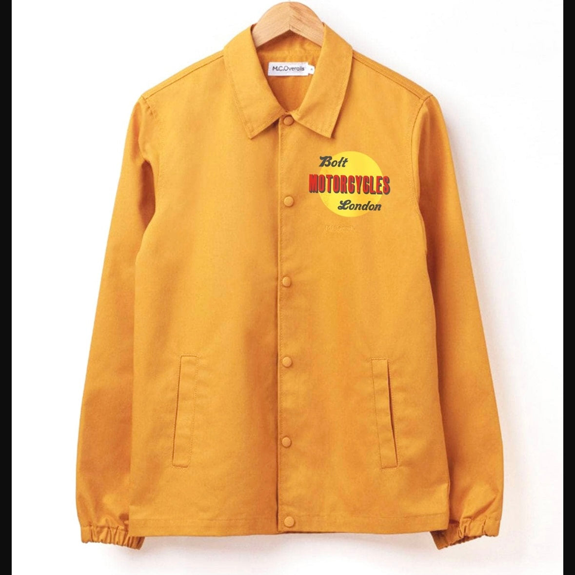 BOLT x Mc Overalls Fitted Coach Jacket (Mustard)