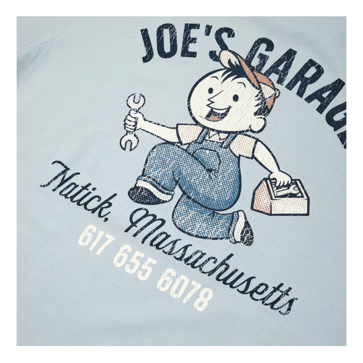 Dubbleware Joes Garage T-Shirt Sky Blue