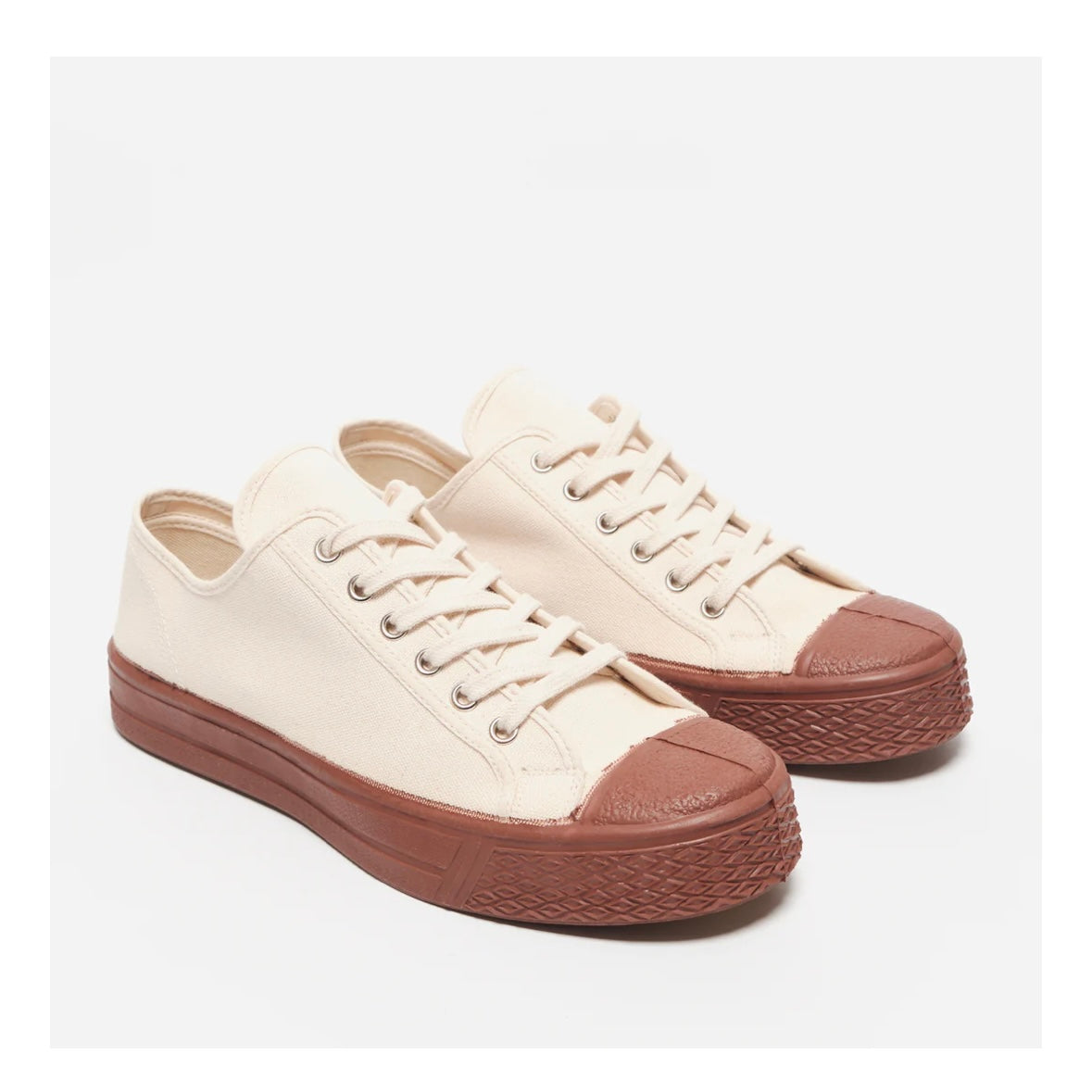 US Rubber Military Low Top - off white/brown