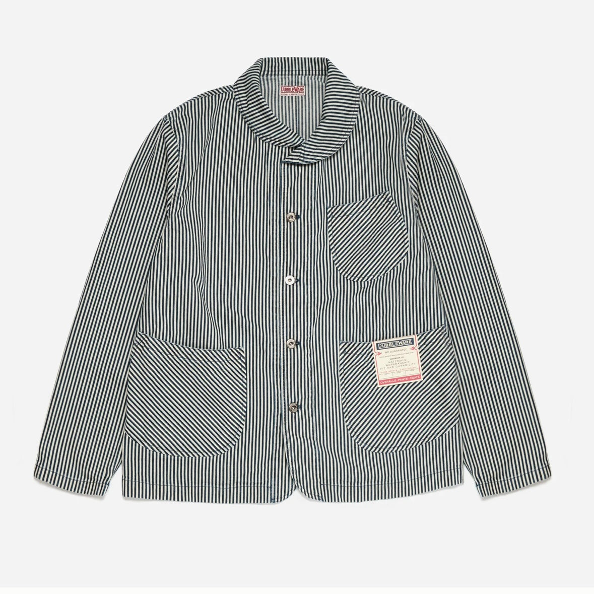 Dubbleware Chore Jacket Made in Italy - Washed Hickory