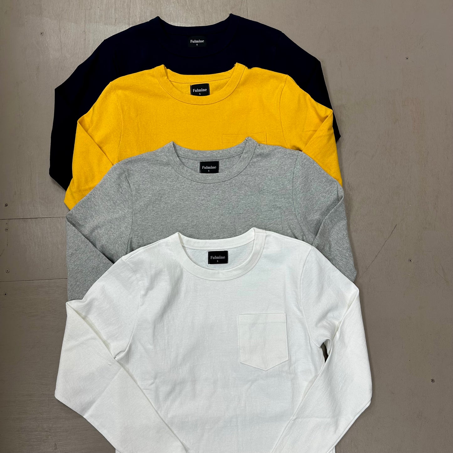 Fulmine Heavyweight Long sleeved pocket Tee