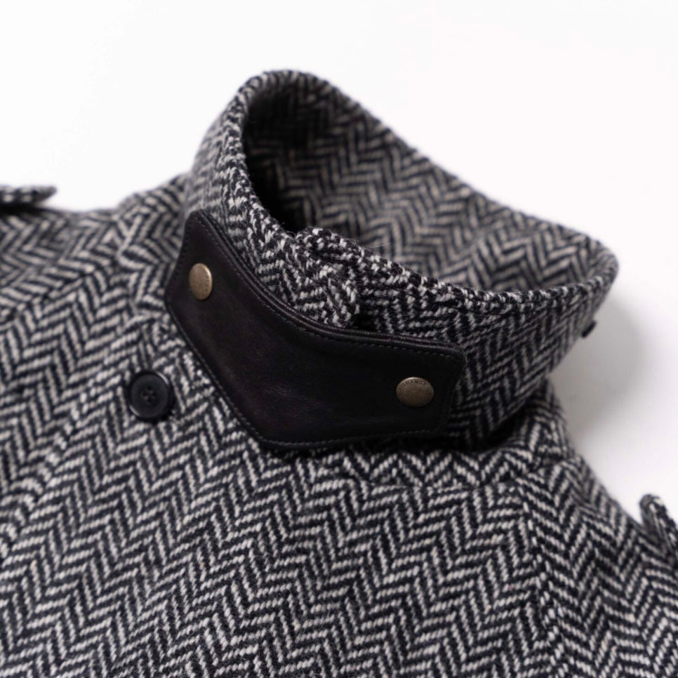 Shangri-La Heritage Stelvio Grey Herringbone Dispatch Rider Coat