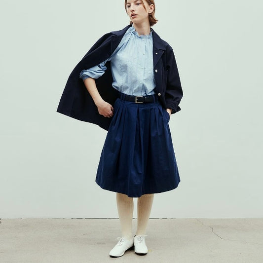 Uniform Bridge Military Inspired Cotton Flare Skirt