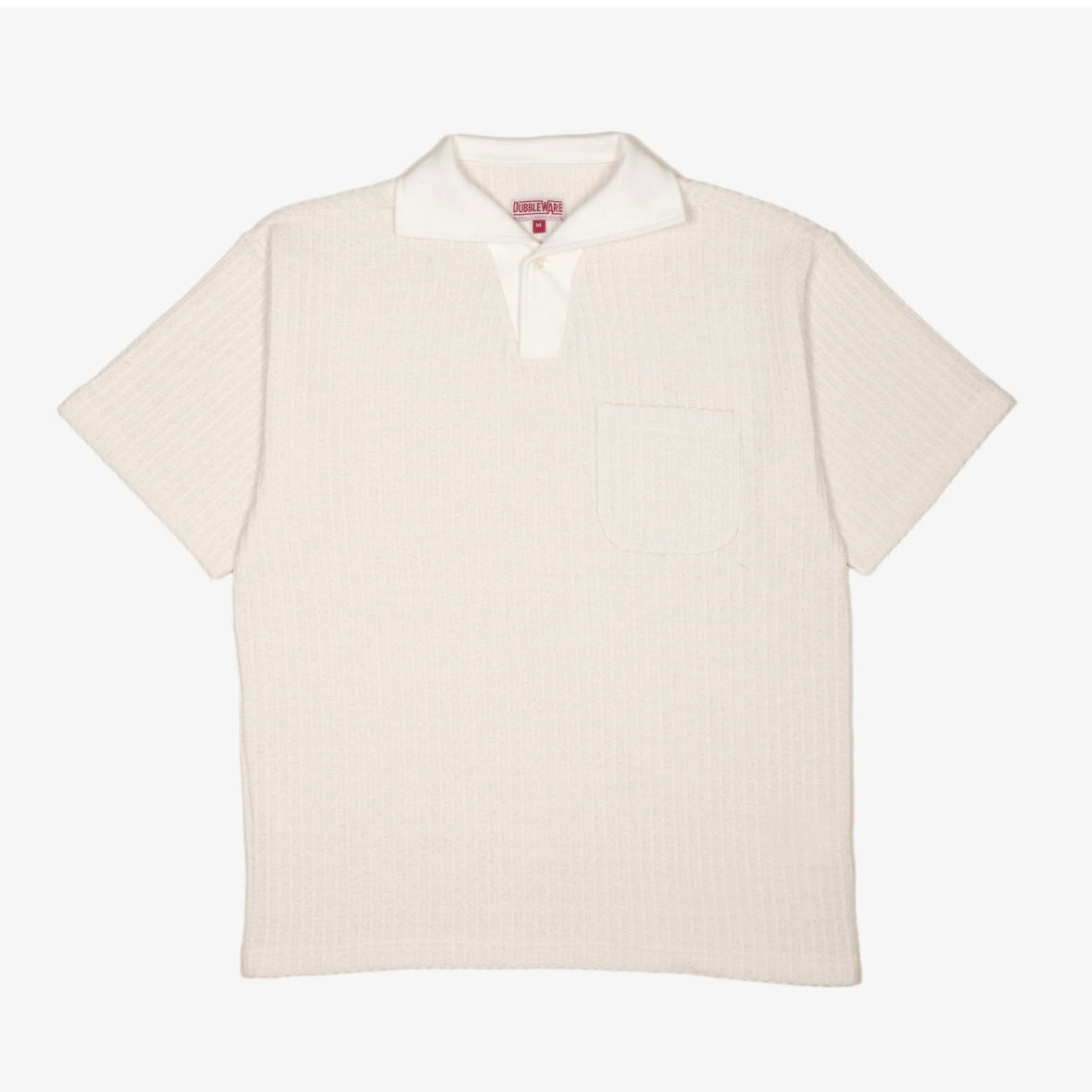 Dubbleware Rowley Vintage Jaquard Polo Shirt Ecru