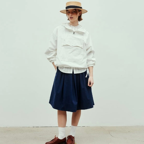 Uniform Bridge Military Inspired Cotton Flare Skirt