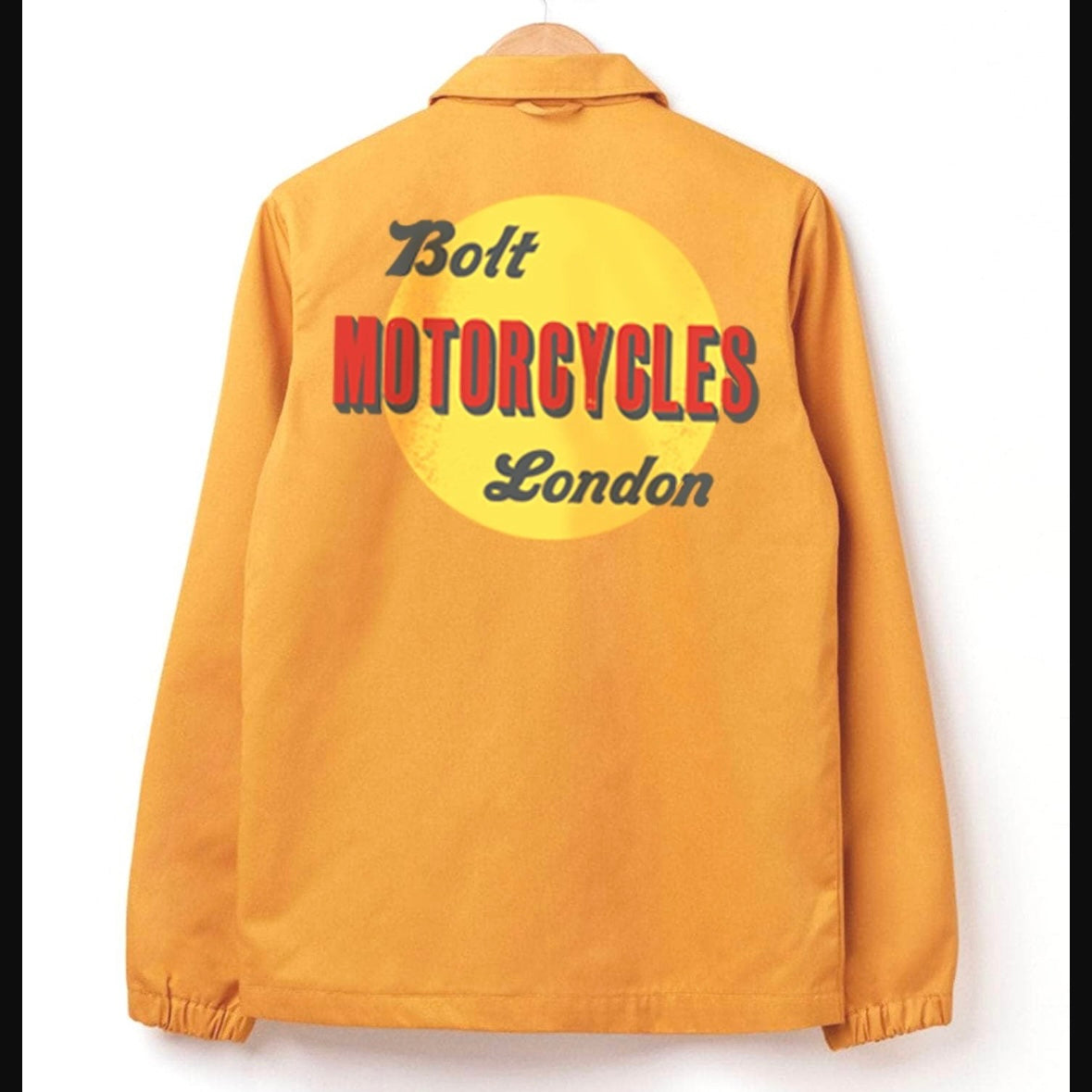 BOLT x Mc Overalls Fitted Coach Jacket (Mustard)