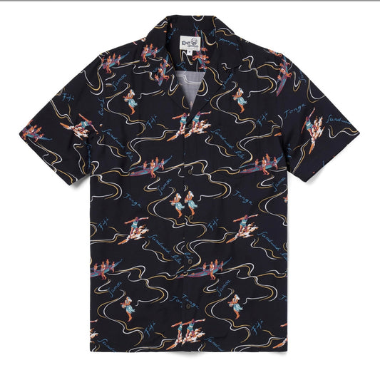 Reyn Spooner South Sea Camp Shirt - Black