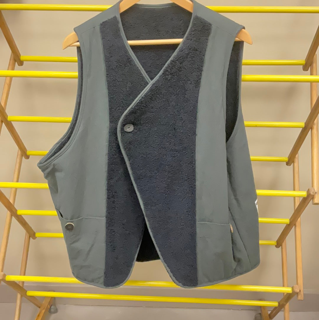 Darenimo Fleece lined oversized waistcoat