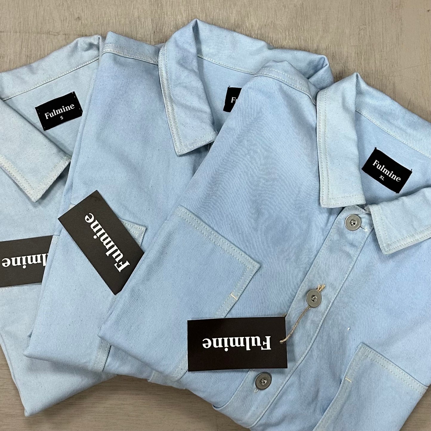 Fulmine US Army Hand Dyed Denim Popover