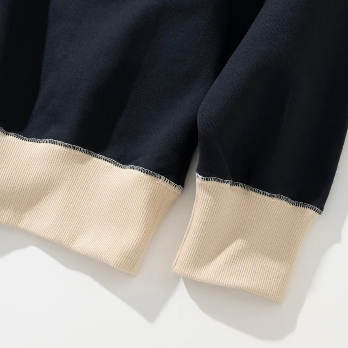 Uniform Bridge Two Tone Sweatshirt- Navy/Ecru