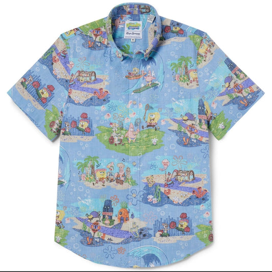 Reyn Spooner SpongeBob Aloha From Bikini Bottom Tailored Shirt