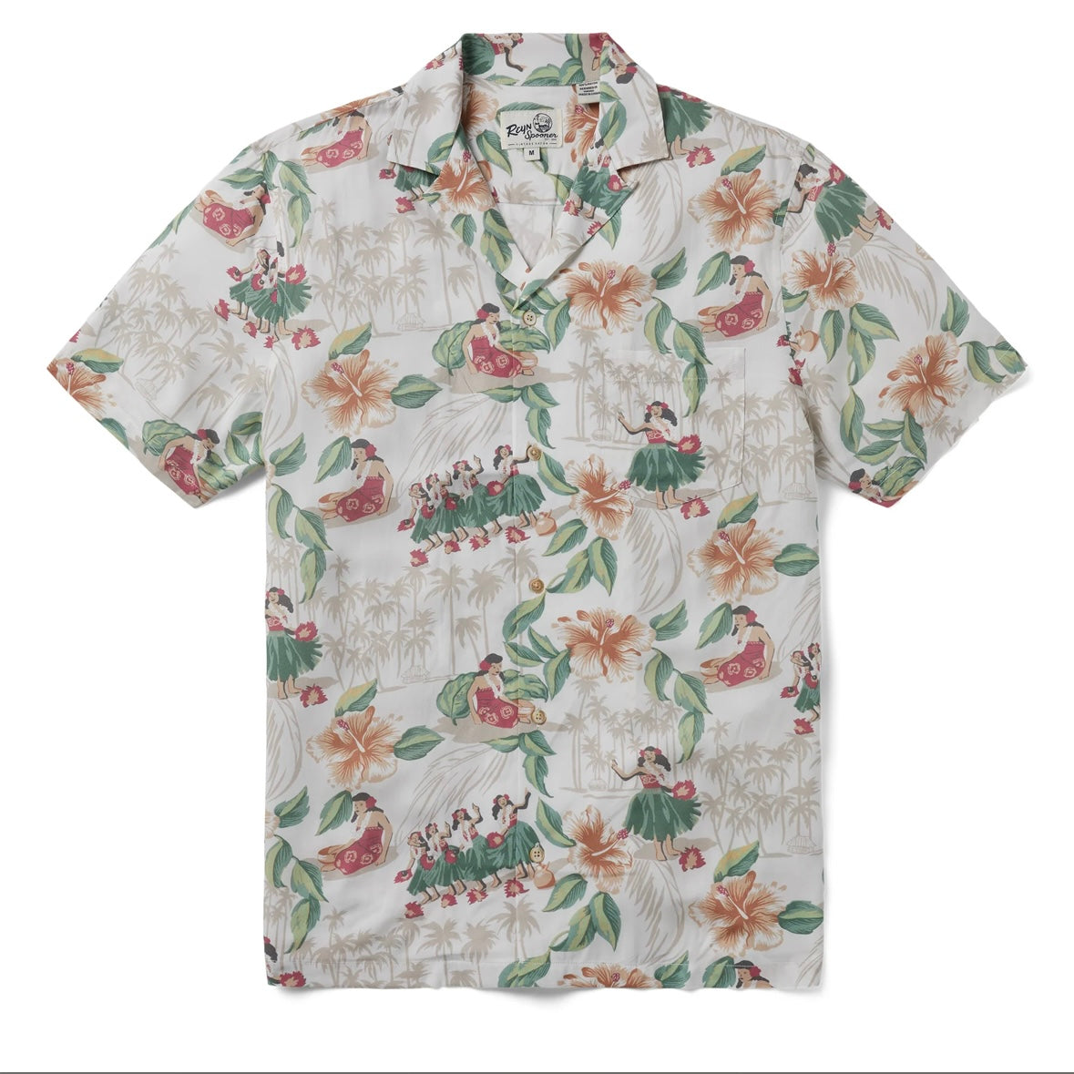 Reyn Spooner Hula Show Pareo Camp Shirt