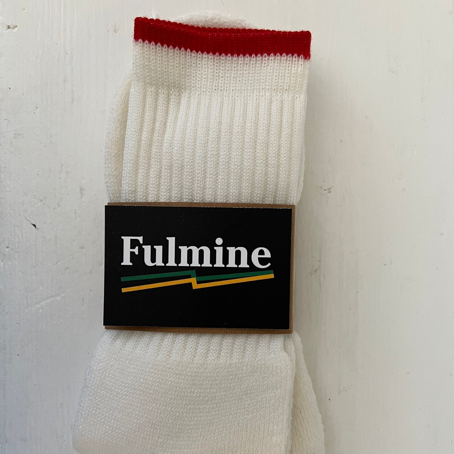 Fulmine Socks - Walking White and Red