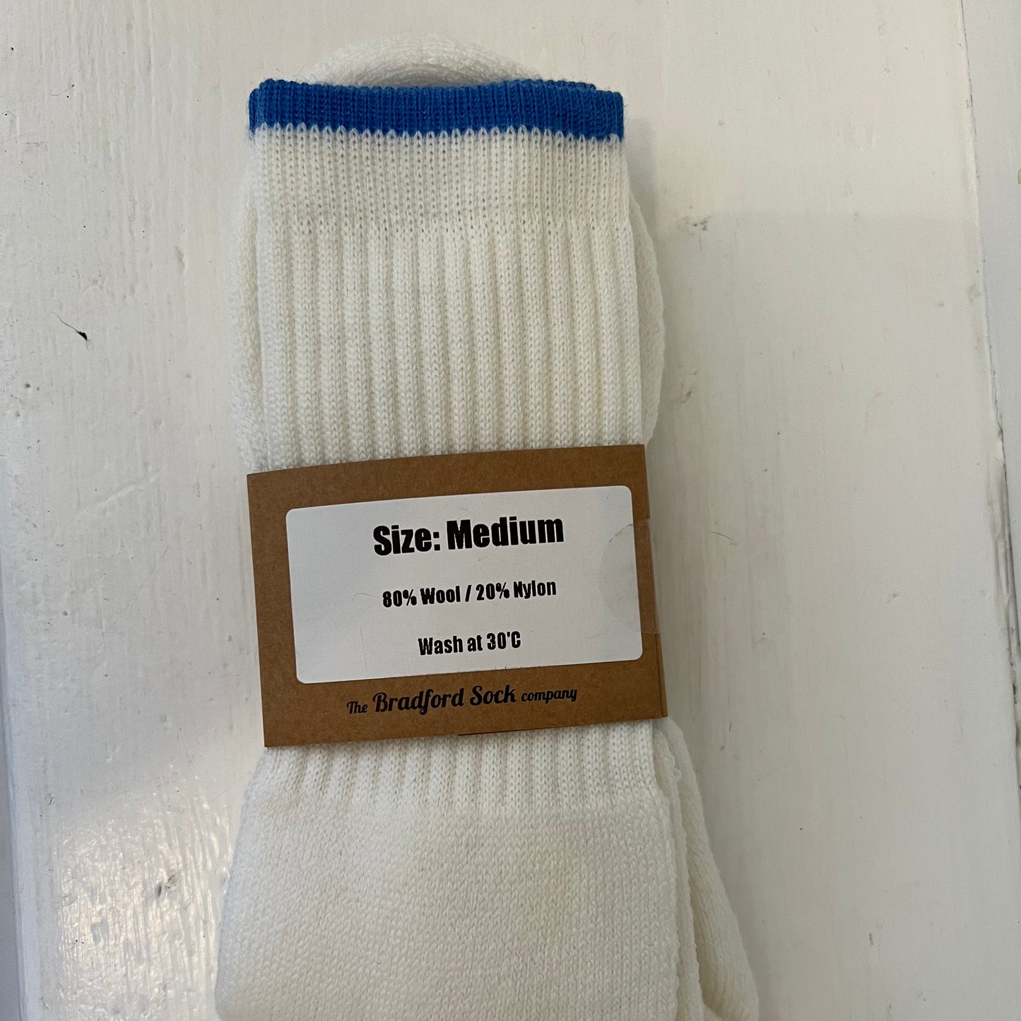 Fulmine Socks - Walking White and Blue