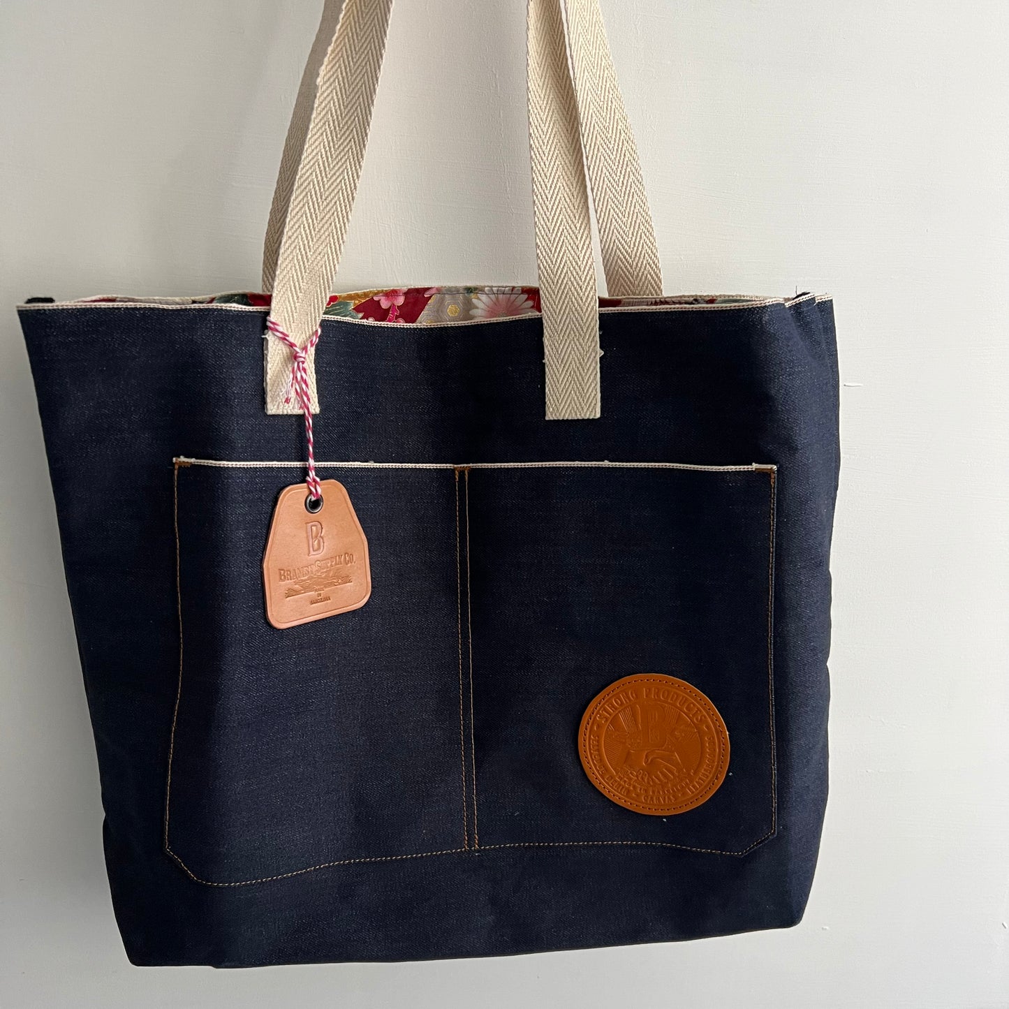 Bramby Supply Co Selvedge Denim Lined Bag