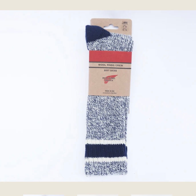 Red Wing Striped Wool Ragg Crew Socks