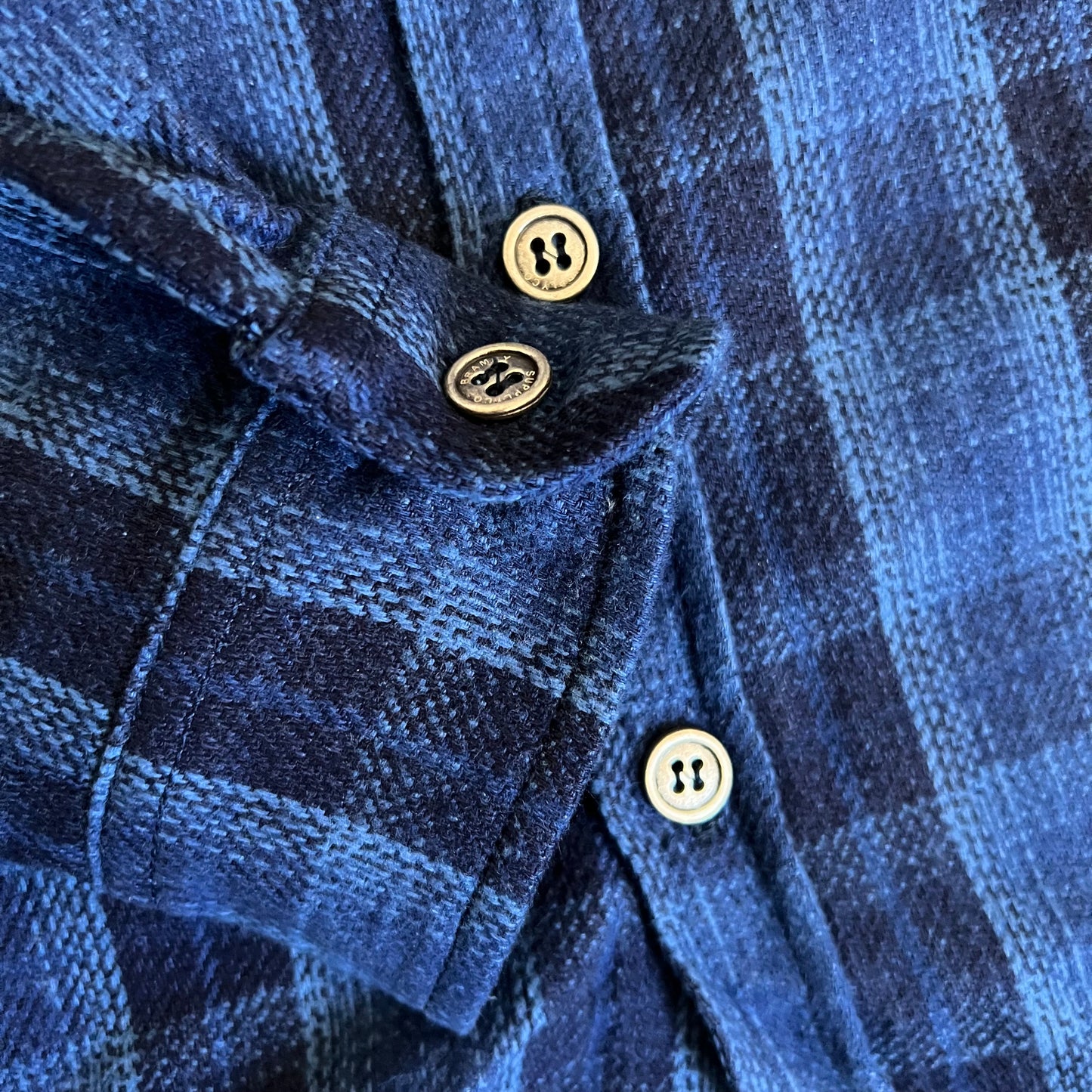 Bramby Supply Co Indigo Check Overshirt