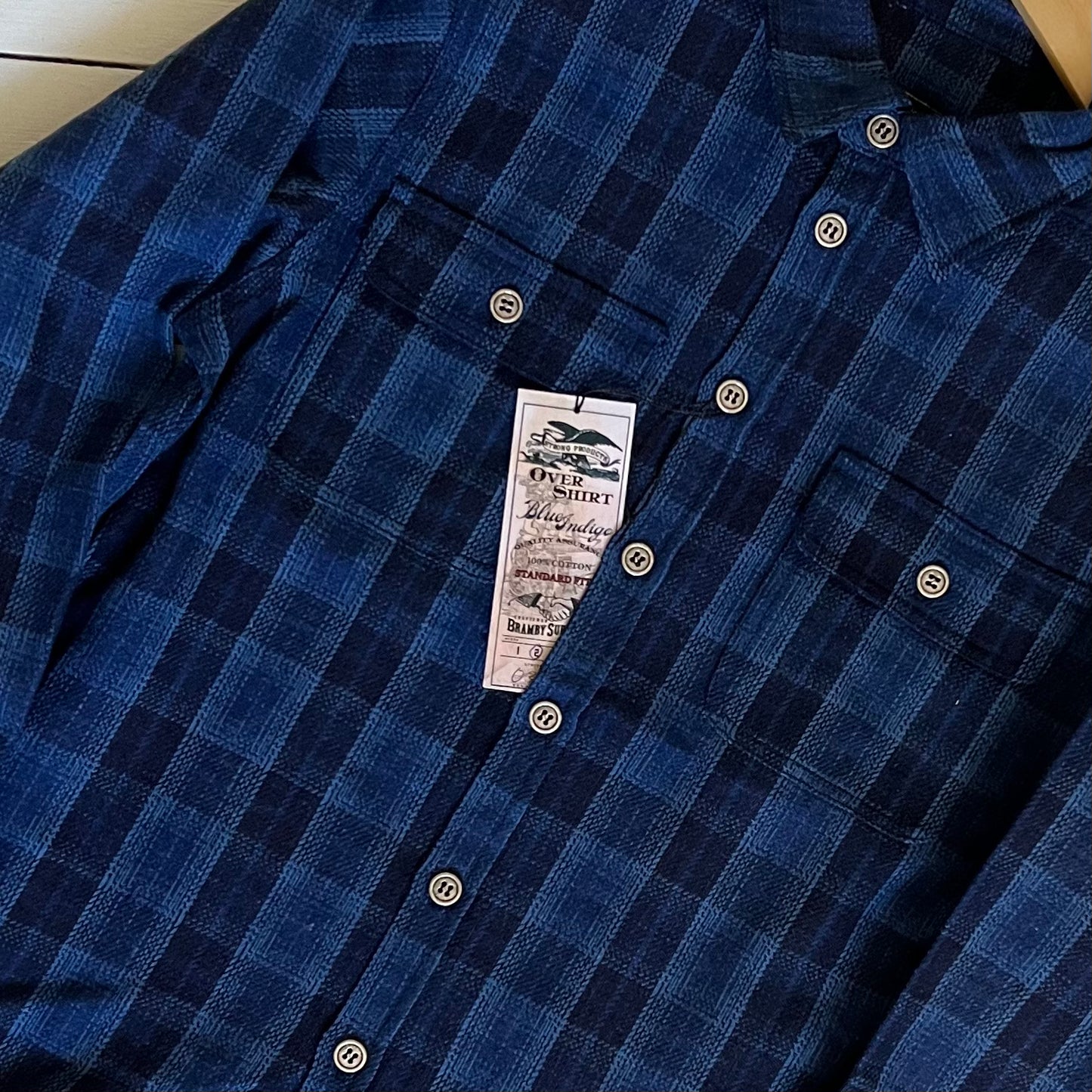 Bramby Supply Co Indigo Check Overshirt