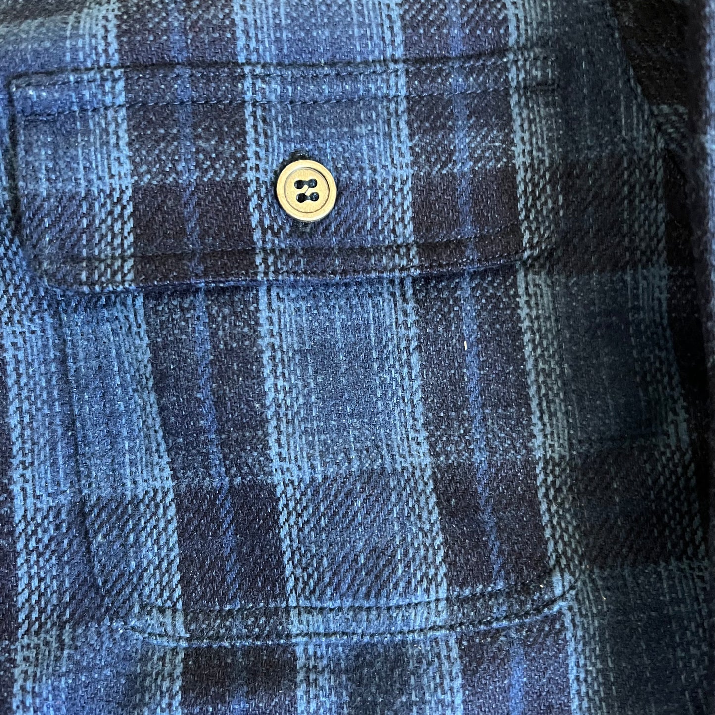 Bramby Supply Co Indigo Check Overshirt